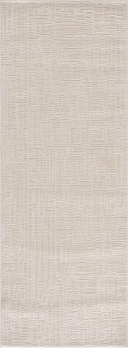 Hauteloom Pavilion Hallway, Kitchen Machine Washable Runner Rug - Neutral Abstract Solid - Cream, Off White, White - 2'7" x 10' - color: Cream, Off White / Leanna, size: 2'7" x 10' (Runner)