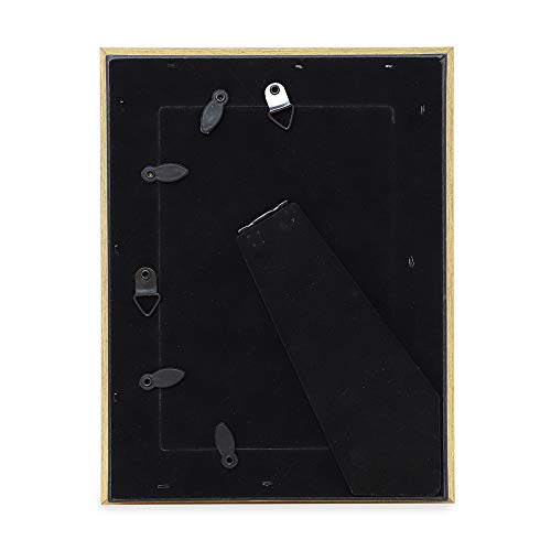 Laura Ashley 4x6 Gold Beveled Mirror Picture Frame Tabletop & Wall Mount - color: Gold, size: 4x6