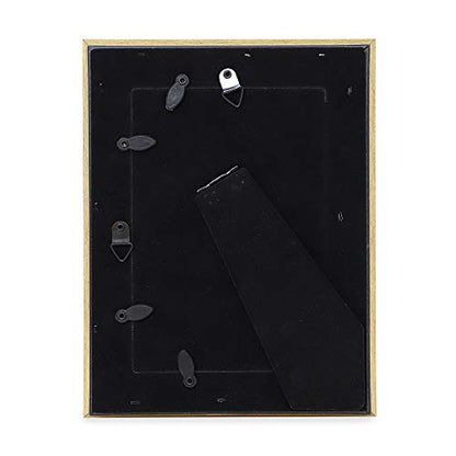 Laura Ashley 4x6 Gold Beveled Mirror Picture Frame Tabletop & Wall Mount - color: Gold, size: 4x6