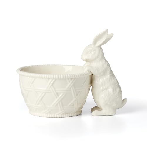 Lenox Wicker Creek Bunny Easter Candy Dish - style: Candy Dish