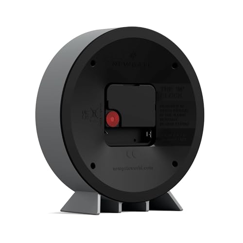 NEWGATE® M Mantel 에코 책상 시계 | 모던 라운드 디자인 | 포쉬 그레이 - color: 포쉬 그레이