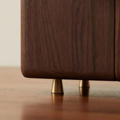 Black Walnut Wood Jewelry Box, Large - size: Ginkgo leaves
