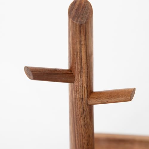 Wooden Key Tray, Key Tree Jewelry Organizer Entryway Solid Holder