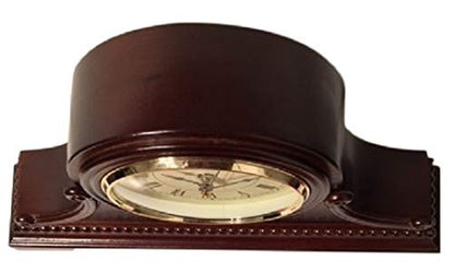 Mantel Clocks, Battery Operated, Silent Wood Mantle Clock with Westminster Chimes On The Hour, Solid Wooden Shelf Decorative Chiming Table Clock, 9" x 16" x 3" - color: Walnut - Roman Numerals