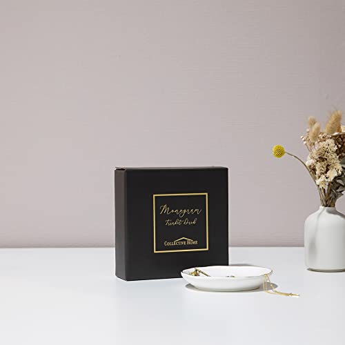 COLLECTIVE HOME Ceramic Jewelry Tray, Trinket Dish, Gifts for Women (E) - color: E
