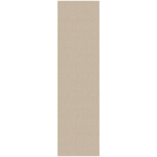 EARTHALL Washable Runner Rug, Non Slip Hallway Runner, 3x12 Ft, Sand/Beige - color: Sand/Beige, size: 3' x 12' (Rectangular)