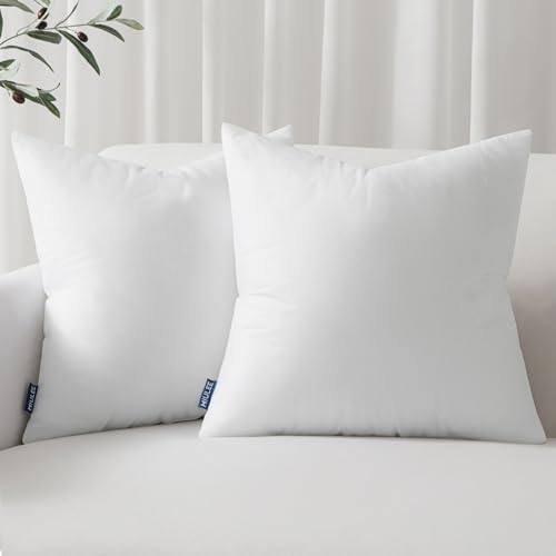 MIULEE Set of 2 Throw Pillow Inserts 20x20 Inches with 100% Virgin Filling - size: 20x20
