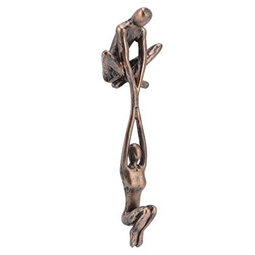 Lover Sculpture Ornament Abstract Art Statue Couple Man Lifting Woman Dancing Figurine for Home Decor Living Room Display Cabinet