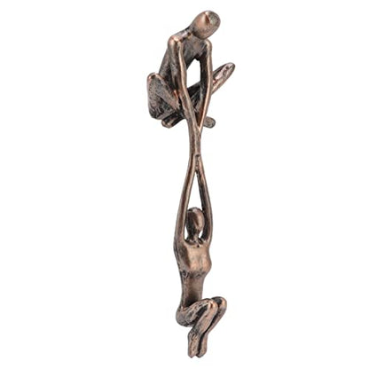 Lover Sculpture Ornament Abstract Art Statue Couple Man Lifting Woman Dancing Figurine for Home Decor Living Room Display Cabinet
