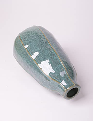 HAUCOZE Ceramic Flower Vase Decorative Sculpture Modern Home Decor 8.3 Inch - size: Large