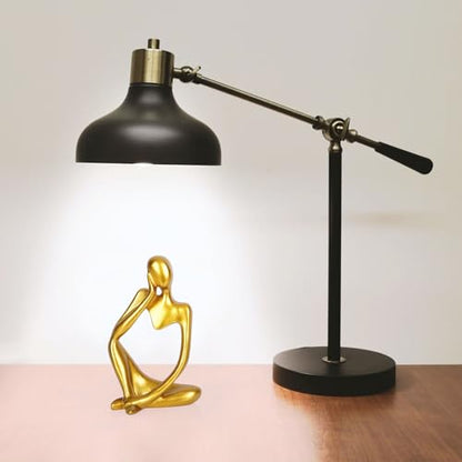 Sandstone Resin Thinker Statue Style Abstract Sculpture, Gold, Left - color: Small Gold, size: Left 1pc