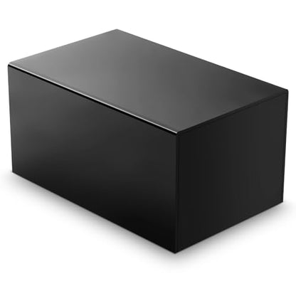 Chunful Black Acrylic Display Box Riser, 12"L X 7.75"W X 6"H Pedestal Stand - size: 12" L X 7.75" W X 6" H