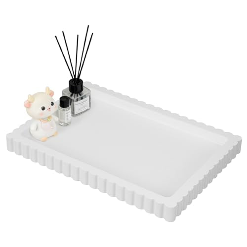 Rectangular Decorative Tray for Coffee Table Decor Decorative Wood Ottoman Tray for Living Room Home Decor Coffee Table Centerpiece