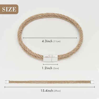 NICEEC 2 Pack Natural Jute Rope Curtain Tiebacks Elegant Boho Style Magnetic Drape Tie Backs Soft Hand-Woven Rope Curtain Holdbacks for Home & Office Drapery (Double Rope-Jute) - color: Double Rope-jute, size: 2 Pack