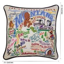 Catstudio Montana Hand Embroidered Pillow, Decorative Throw Pillow - color: Montana