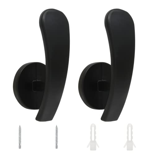 Curtain Tieback Hooks, Black, 2 Pack - color: Black, size: 2 Pcs