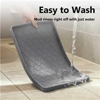 MateeyLife Silicone Waterproof Mat for Dog & Cat Food Mat 19"X12" - color: Dark Grey, size: 19"L x 12"W