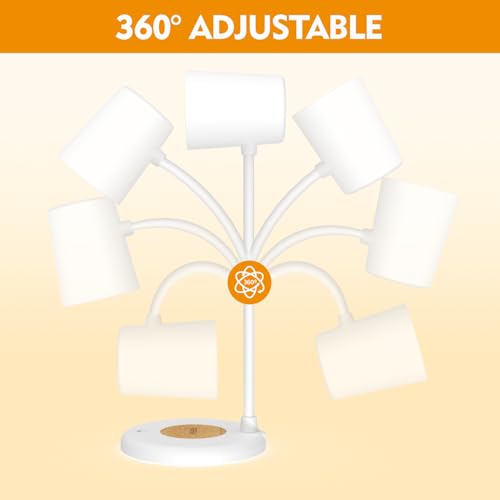 LED Desk Lamp with Speaker 3 Light Colors,Small Desk lamp - color: White