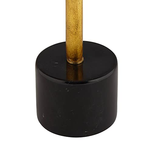 Athena 35 1/2" Large Table Lamp Gold Leaf Skinny Sculptural Mid Modern