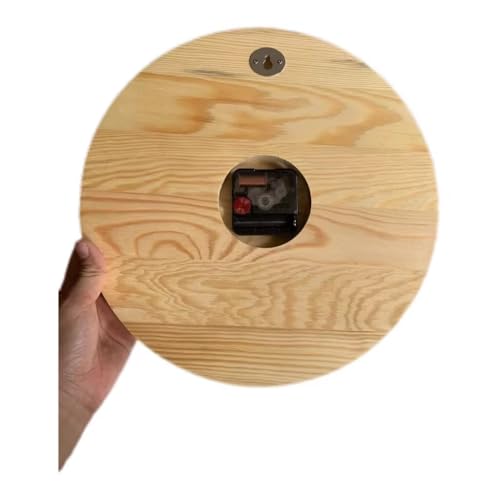 Rustic Vintage Wooden Clock Large Wall Clock, 12"