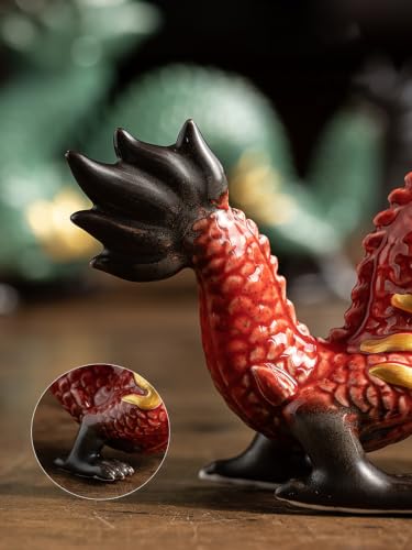 Feng Shui Ceramic Dragon Figurine
