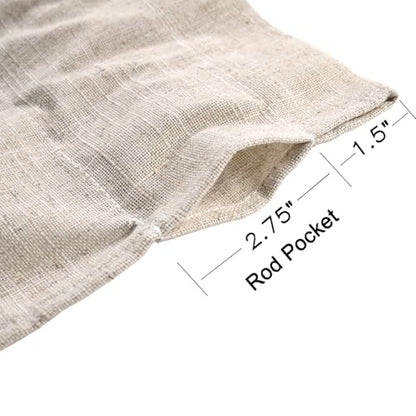 DOSLY IDÉES Farmhouse Rustic Linen and Black Plaid Cotton Valance, Buffalo Pleated Design with Coconut Buttons, Multi-Room Window Treatment for Kitchen, Living Room, Bedroom, 52" W x 18" L - color: Linen & Black Plaid, size: 52"W x 18"L (Pack of 1)