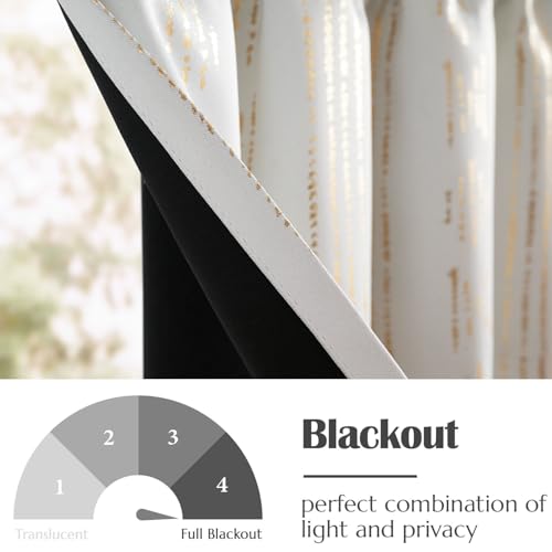 jinchan Striped Window Valance 16 Inch Modern Boho 1 Panel Gold on White - color: Boho| Gold on White, size: 52"W x 16"L (Pack of 1)