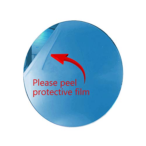 Marketing Holders Acrylic Mirror 10" Wide Round Medium Blue .118" Thick No Adhesive Reflective Pieces Perfect for DIY Arts and Crafts School Projects Home or Office Decor Special Events - color: Medium Blue, size: 10"L x 10"W
