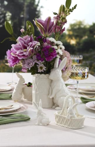Lenox Wicker Creek Bunny Easter Porcelain Vase - style: Vase