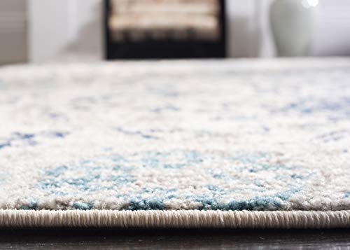 SAFAVIEH Madison Collection Runner Rug - 2'3" x 10', Cream & Light Grey, Boho Chic Glam Paisley Design, Non-Shedding & Easy Care, Ideal for High Traffic Areas in Living Room, Bedroom (MAD600C) - color: Cream/Light Grey, size: 2'3" x 10' (Runner)