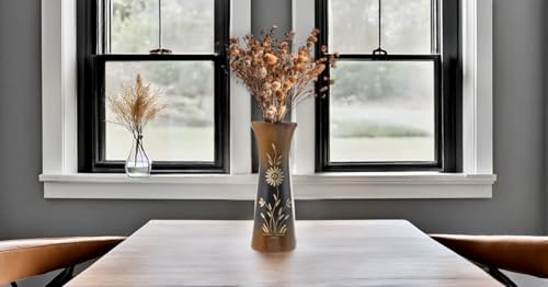 Aeravida Natural Flower Mango Tree Wood Flower Table Floor Vase, 8 inch | Modern Farmhouse Home Décor | Living Room Home Decoration - size: 8 inches tall, 3 wide, 2.5 diameter (inside)