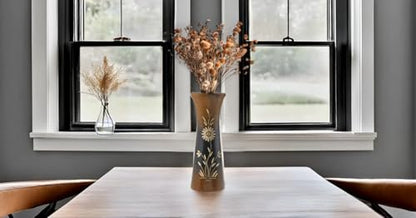 Aeravida Natural Flower Mango Tree Wood Flower Table Floor Vase, 8 inch | Modern Farmhouse Home Décor | Living Room Home Decoration - size: 8 inches tall, 3 wide, 2.5 diameter (inside)