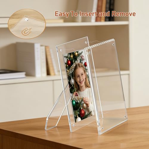 4x6 Acrylic Picture Frame 3 Pack - size: 4X6"-3Pack