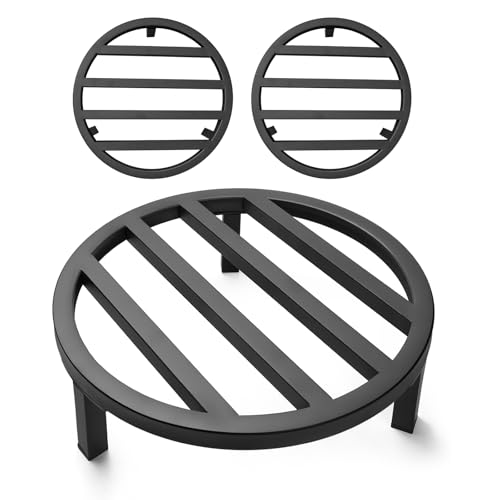 3 Pack 10.2 Inch Metal Plant Stands Outdoor Indoor Pot Riser,Black - color: 10.23"-Black