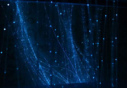 AKEPO 16W Twinkle RGBW Fiber Optic Curtain Lights, for Home Kids Room Decoration Waterfall Curtain Light with Flash Point Fiber Optical Cables 300pcs*0.04in/1.0mm*9.8ft/3m - size: 300pcs*0.04in*9.8ft(twinkle)