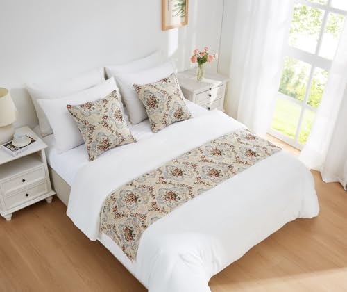 Warm Home Designs 72 Inch Floral Tapestry Bed Runner. DIB Roses Runner 72 - color: Roses, size: 16" x 72" (Pack of 1)