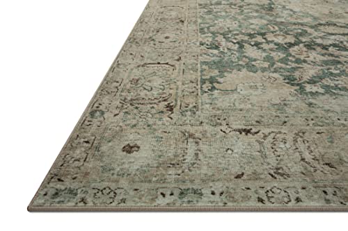 Loloi Magnolia Home Sinclair Jade/Sand 8'-6" x 11'-6" Area Rug - color: Jade / Sand, size: 8'6" x 11'6" (Rectangular)