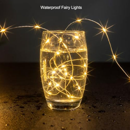 328FT 1000 LED Fairy Lights Plug in Twinkle Lights Silver Wire