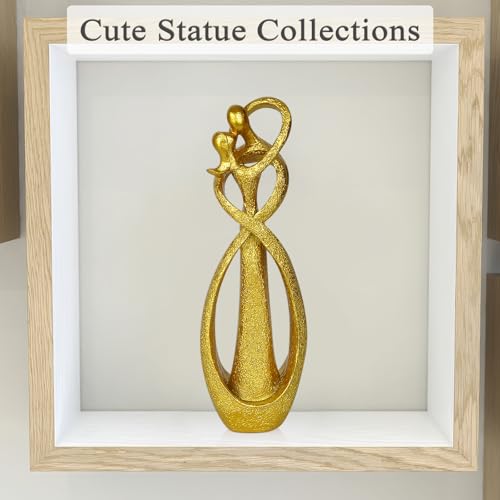 Trycooling Kissing Lovers Statue Abstract Sculpture, Gold, Small - color: Gold, size: Small
