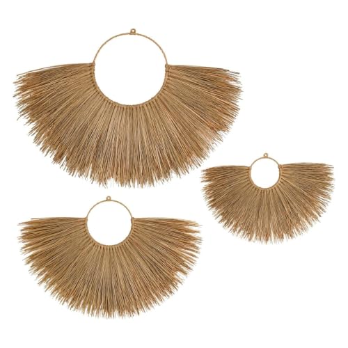Chicvillage Handmade Wall Basket Set For Boho Decor (Set 3-Piece Sunshine)