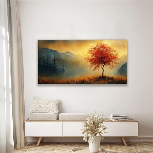 Modern Wall Art For Living Room Painting Modern Gold Landscape 24" X 48" - color: ZXJ9C, size: 48"L x 24"W