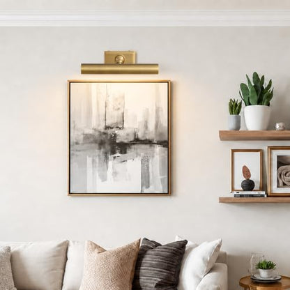 12 inch Brass Picture Light Hardwired Picture Lights for Wall - color: Brass, size: 12in