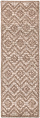 Nourison Home Versatile Natural Beige 2' x 6' Area Rug - Easy Clean, Non Shedding, Bed Room, Living Room, Dining Room, Kitchen (6' Runner) - color: Natural Beige, size: 2' x 6' (Runner)