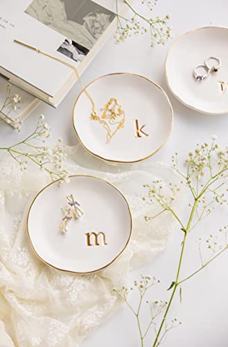 COLLECTIVE HOME Ceramic Jewelry Tray, Trinket Dish, Gifts for Women (C) - color: C