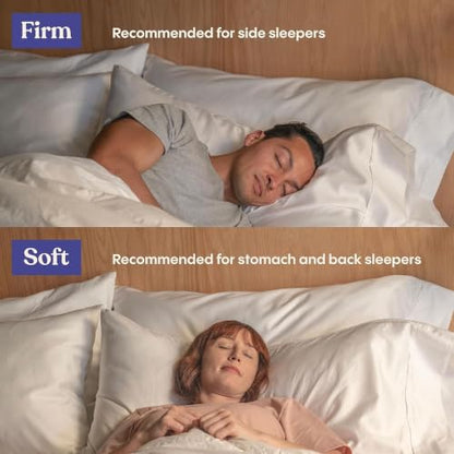 FluffCo Zen Fluff® Down Alternative Bed Pillows - Soft, Queen Size (1 Pack) - size: Queen (U.S. Standard)
