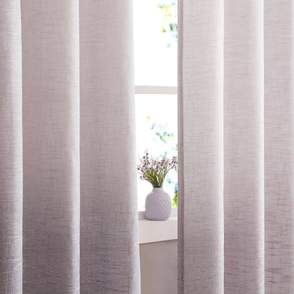 Central Park Ombre Semi Sheer Curtain, Cream White to Lavender, 40"x63"x2 - color: Lavender/ Purple, size: 40"W x 63"L (Pack of 2)