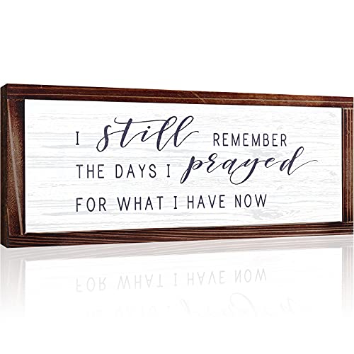 Jetec I Still Remember The Days I Prayed Rustic Wood Sign