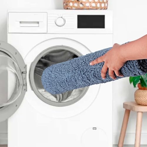 COTTON CRAFT Bath Rugs - 2 Pack Large 20x30 Plush Bath Mats - Azure Blue - color: Azure Blue, size: 20x30 Inches