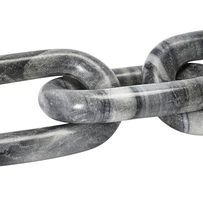 Bloomingville Decorative Marble Chain, Variegated Grey Tones - color: Grey
