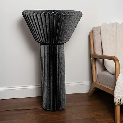 JONATHAN Y Archer Floor Lamp Modern Minimalist Mango Wood Base 37", Black - color: Black